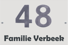 Naambordje bekijken